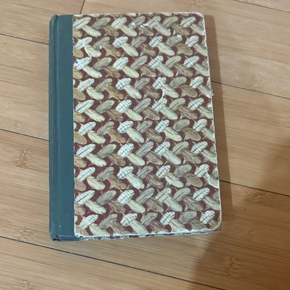Birds of America Vintage Patterned Book with Black Spine